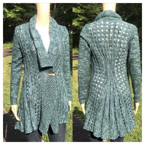 Anthropologie Sweaters - ANTHROPOLOGIE• GREEN ROSIE NEIRA CARDI DUSTER